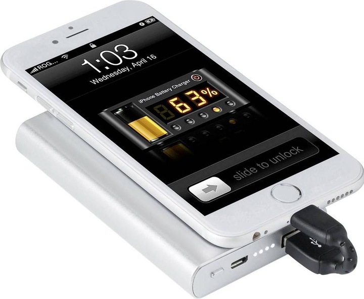 Produktbild Renkforce kurzes Apple Lightning Anschlusskabel (5 cm) für z.B. Powerbanks (0.05 m, USB 2.0)