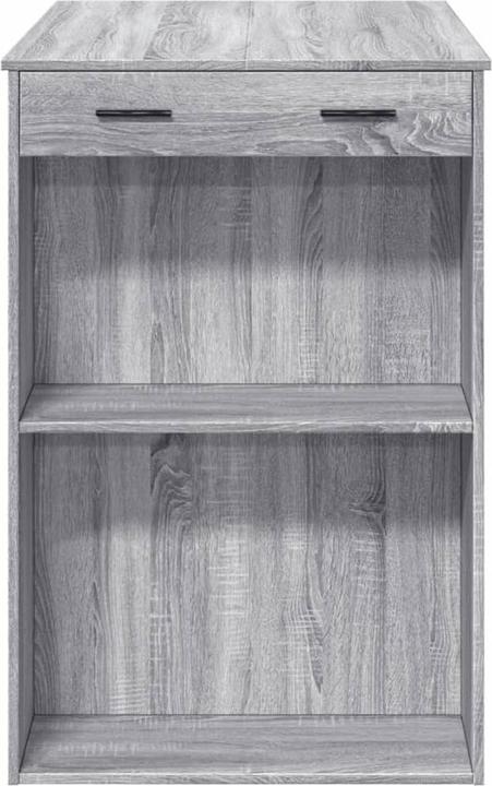 Actual product image vidaXL Bar table High table Counter table Kitchen table Grey Sonoma wood-based material