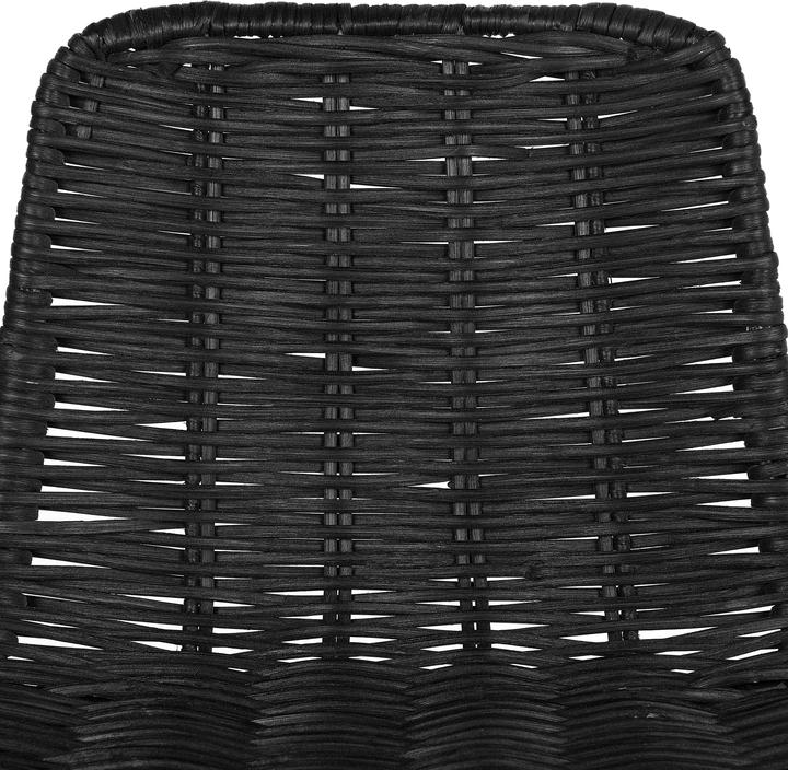 Produktbild Beliani Barhocker Rattan schwarz 2er Set CASSITA