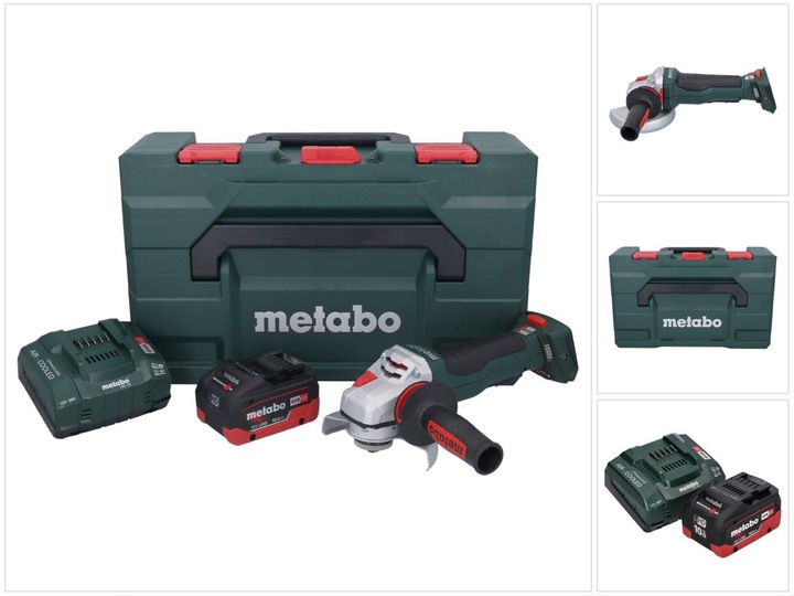 Produktbild Metabo WPBA 18 LTX BL 15-125 Quick DS Akku Winkelschleifer 18 V 125 mm Brushless + 1x Akku 10,0 Ah (125 mm)