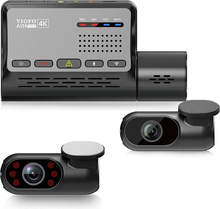 Image du produit Viofo A139 Pro (Microphone intégré, Récepteur GPS, Vision nocturne, WiFi, 4K)