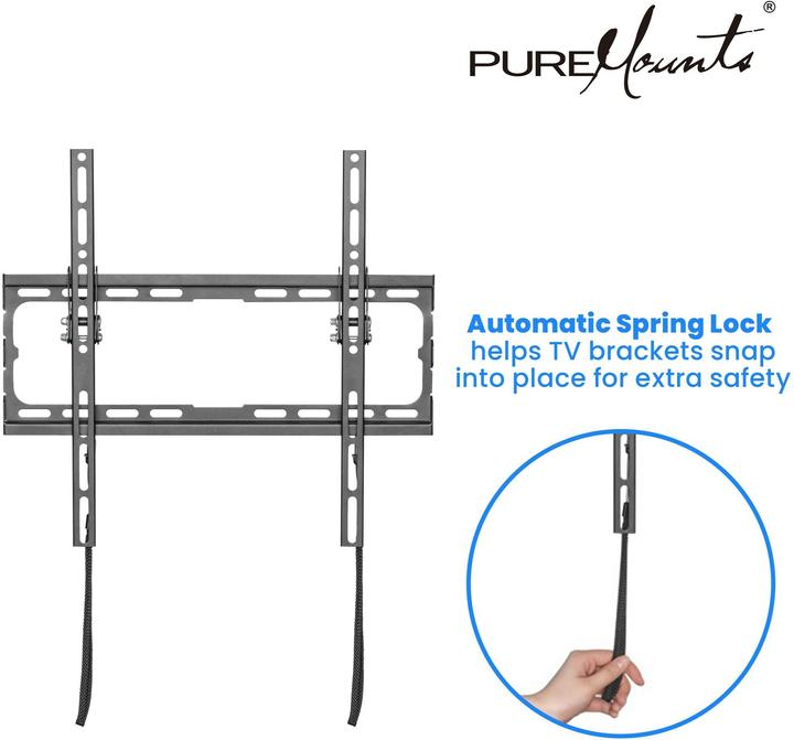 Produktbild PureMounts Wandhalterung PM-BT410 Schwarz (Wand, 45 kg)