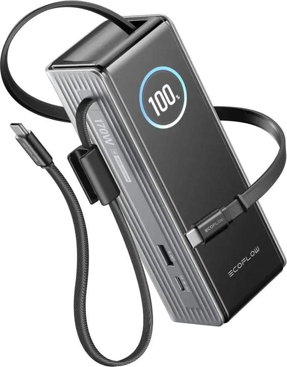 Produktbild EcoFlow RAPID Powerbank silver 25.000mAh (25000 mAh, 170 W, 90 Wh)