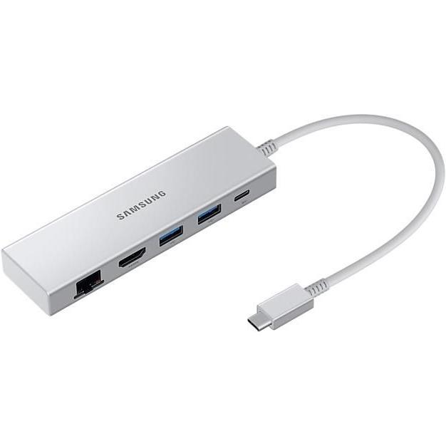 Samsung Common Silver Multiport (USB-C, 3 Ports), Dockingstation + USB Hub, Silber
