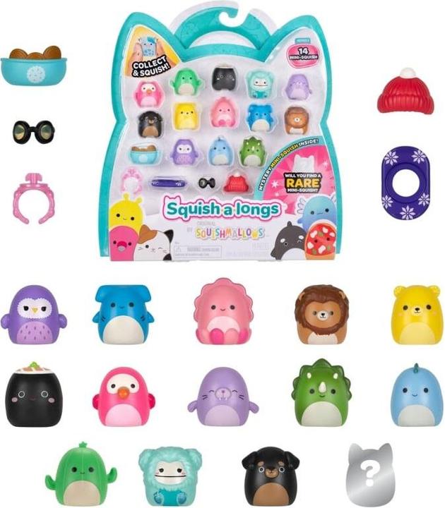 Produktbild Squishmallows Squish-a-longs 2,5 cm 14 Pack Style 2 S3