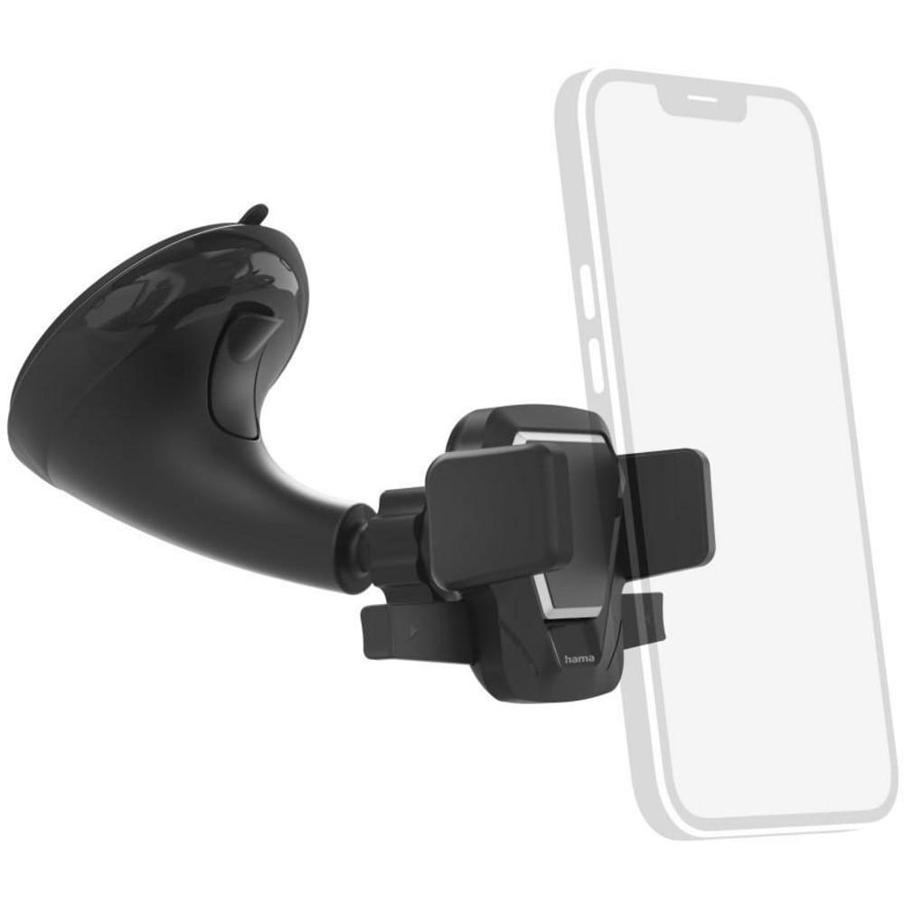 Hama Easy Snap, Smartphone Halterung, Schwarz