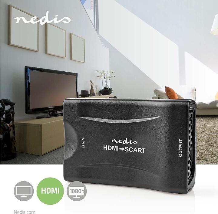 Produktbild Nedis HDMI ™ Converter HDMI™ Eingang SCART Buchse 1-Weg 1080p 1.2 Gbps ABS Schwarz