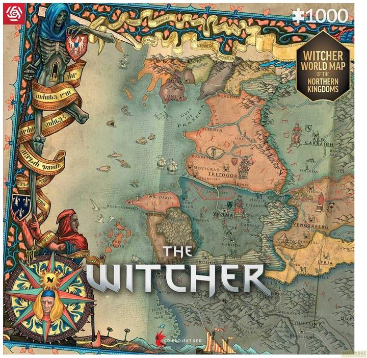 Produktbild Good Loot The Witcher: Northern Kingdom Map - Puzzle (1000 Teile)