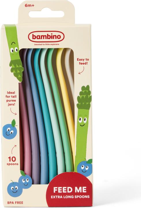 Actual product image Bambino - Extra Long Feeding Spoons - x10