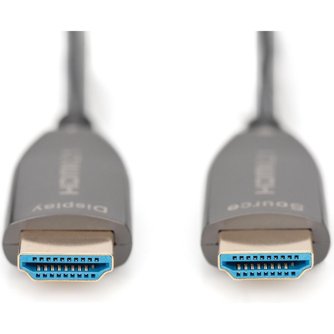 Thumbnail - Digitus HDMI AOC Hybrid Glasfaserkabel, UHD 8K, 15 m (15 m, HDMI), Video Kabel