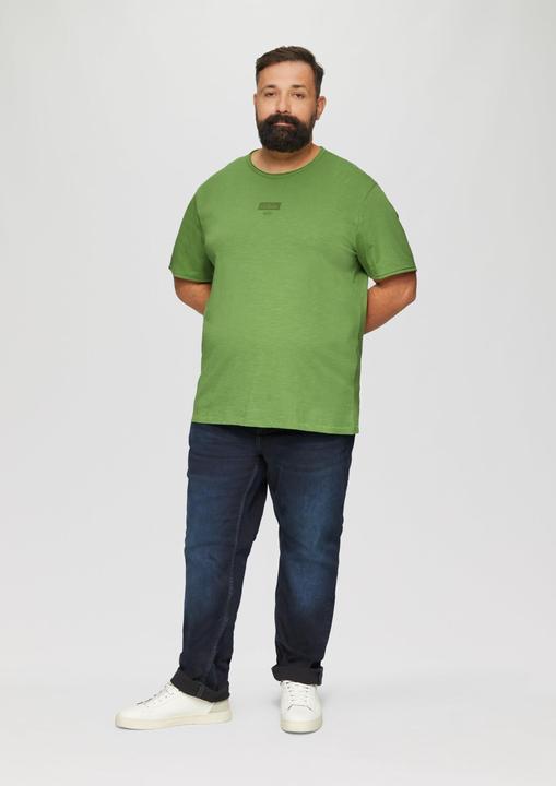 Produktbild S.Oliver T-Shirt T-Shirt mit Flammgarnstruktur (XXL)