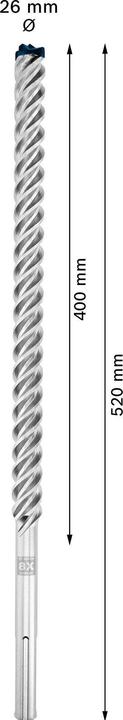 Produktbild Bosch Professional Zubehör Expert SDS max-8X Hammerbohrer (26 Millimeter)