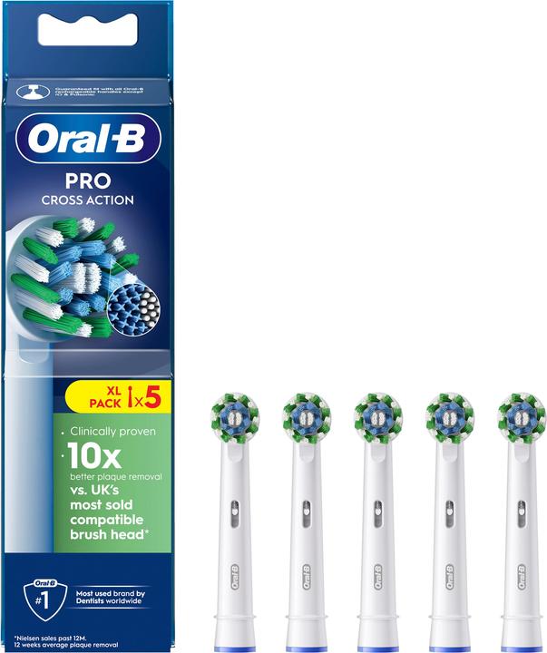 Image du produit Oral-B Têtes de rechange Pro Cross Action pour brosse à dents électrique (5 x)