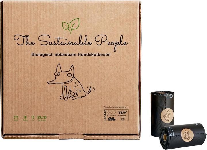 Produktbild The Sustainable People Bioabbaubare Hundekotbeutel - 270 Beutel - OK compost HOME zertifiziert (Hund)