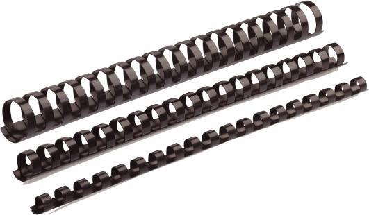 Actual product image Fellowes Plastic binder spines A4 100 pcs - 6 mm, black