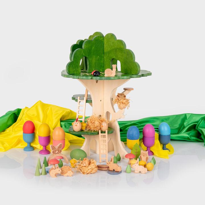 Image du produit TickiT Maison dans l'arbre en bois (15 pièces)