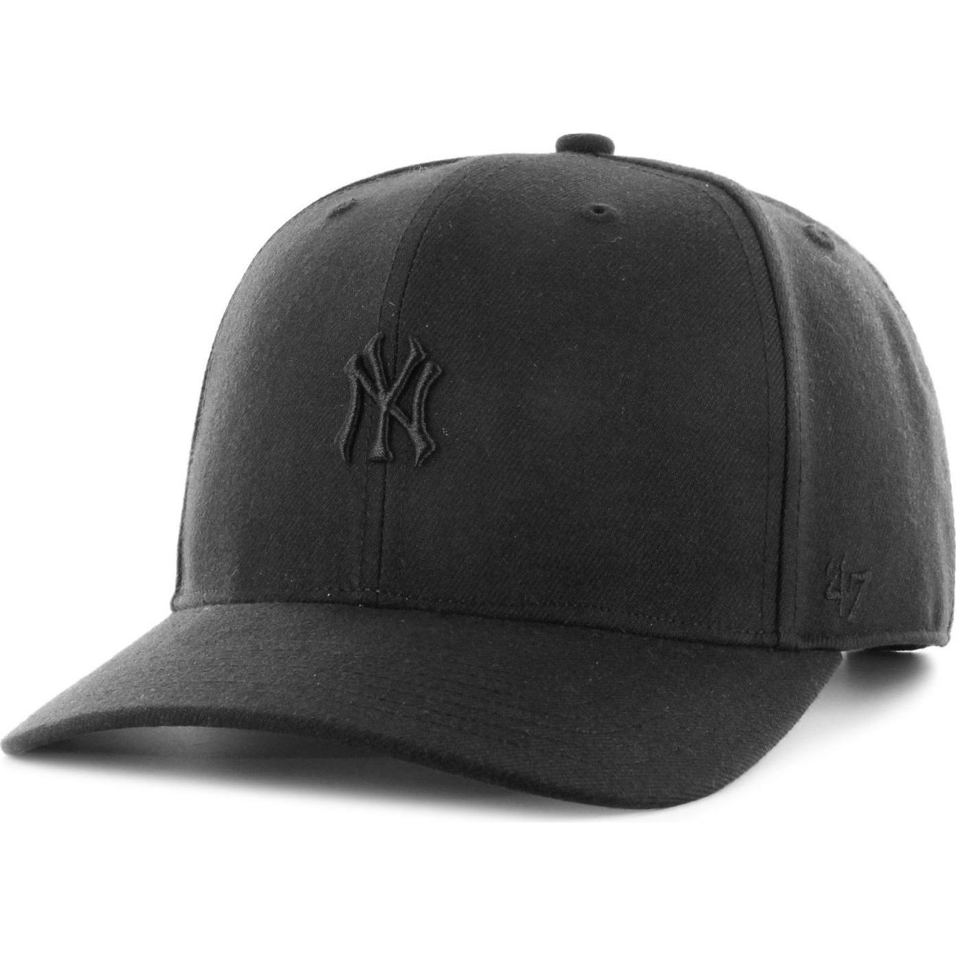 47 Brand, Herren, Cap, Deep Profile Cap - Base Runner New York Yankees, Schwarz