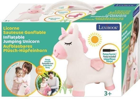 Actual product image Lexibook Inflatable Jumping Plush Unicorn (BGP050UNI)
