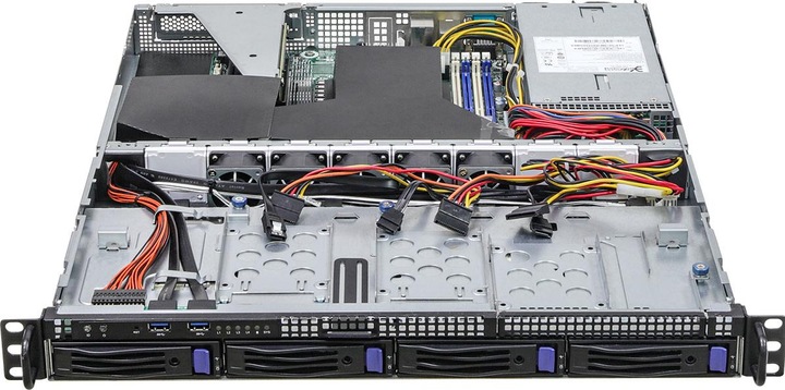 Produktbild AsRock SY 1U4LW-X570 RPSU 1U AMD Ryzen 5000 Max32GB 450W RPSU Retail