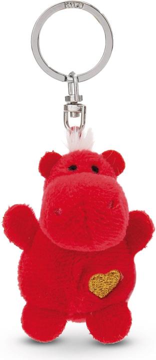 Produktbild Magni NICI Schlüsselanhänger Nilpferd mit Herz rot 5cm