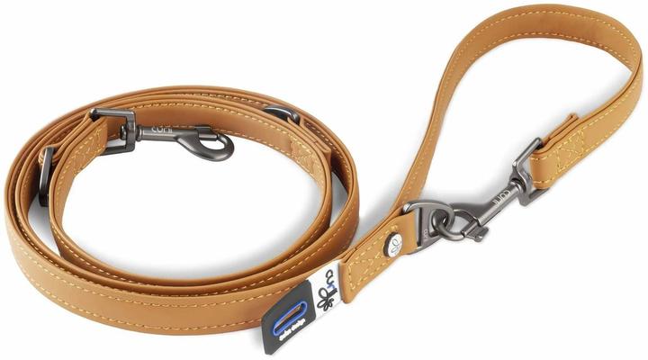 Curli Hundeleine aus Apfelleder, L, 2 m, Braun