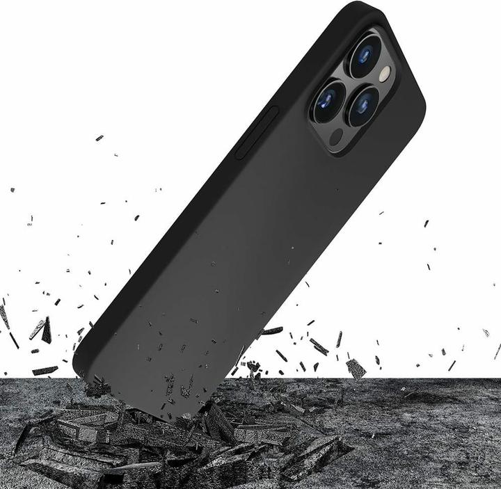 Actual product image 3MK Silicone Case iPhone 13 Pro Max 6.7" czarny/black (Apple iPhone 13 Pro Max)