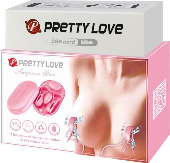 Actual product image Pretty Love Surprise Box Pink Electrostimulation Tweezers