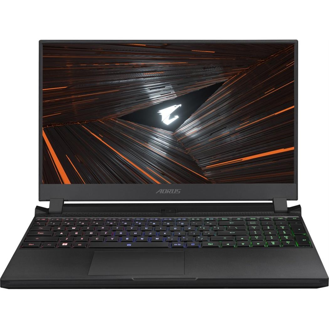 Gigabyte Aorus 5 (15.60", 1000 GB, 16 GB, DE, Intel Core i7-12700H), Notebook, Schwarz