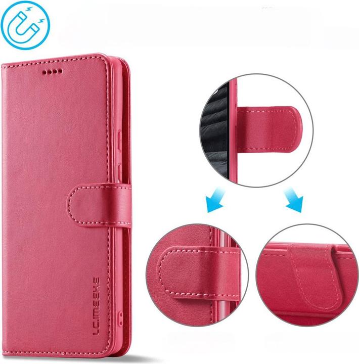 Produktbild LC.Imeeke Google Pixel 8 Pro - Leder Etui Hülle pink (Google Pixel 8 Pro)