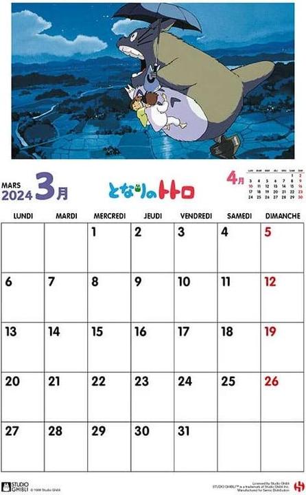 Produktbild Semic Studio Ghibli Kalender 2024 *Englische Version*