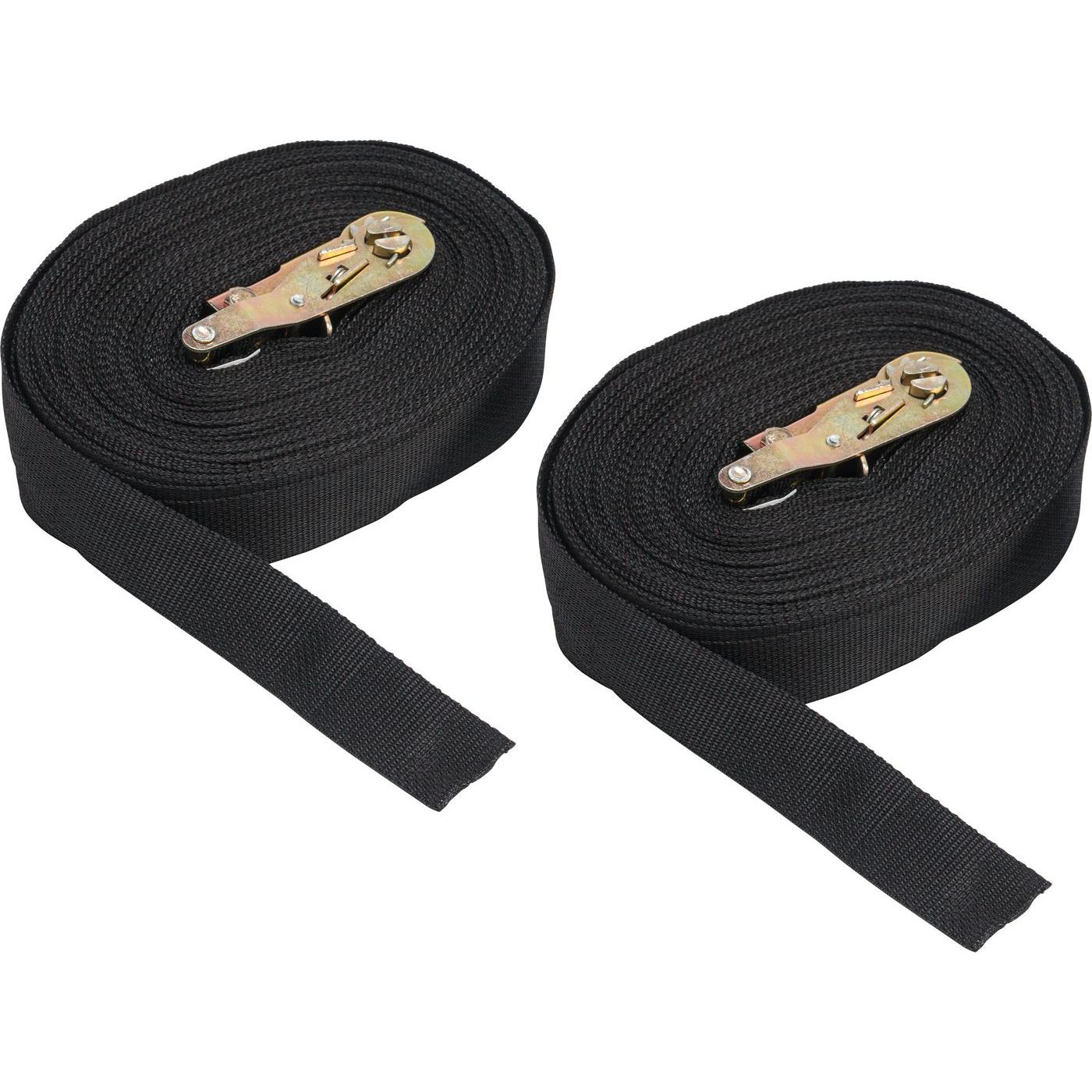 Brady, Spanngurt + Ladungssicherung, Spanngurt-Set, 61 mm x 15.24 m (BxL), Polypropylen, Schwarz, verschliessbar – M (1 ...