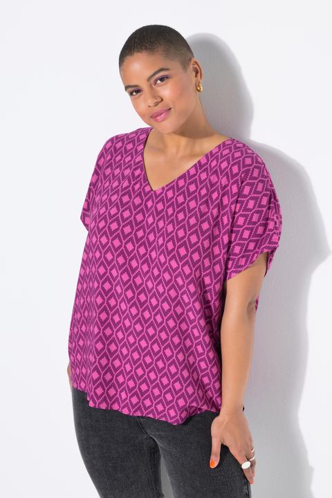 Immagine prodotto Studio Untold Maglia dal taglio oversize con stampa a rombi (42, 44)