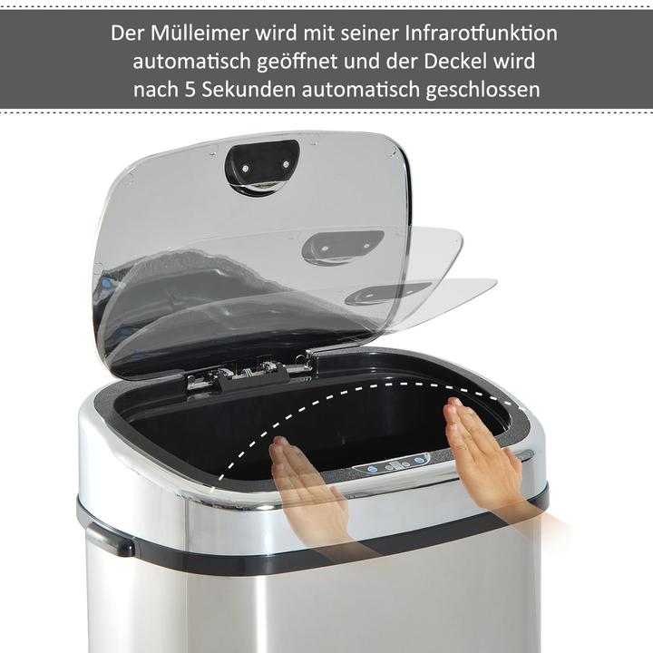 Produktbild Homcom Mülleimer mit Sensor (68 l)
