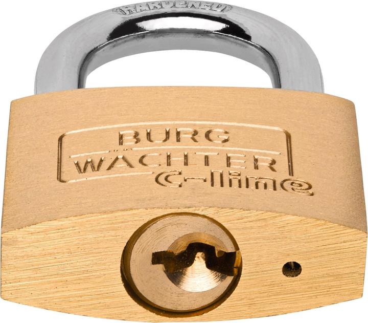 Productafbeelding Burg Wächter Cilinderslot 222 35 Slothuis breedte 35 mm messing met verschillende sleutels