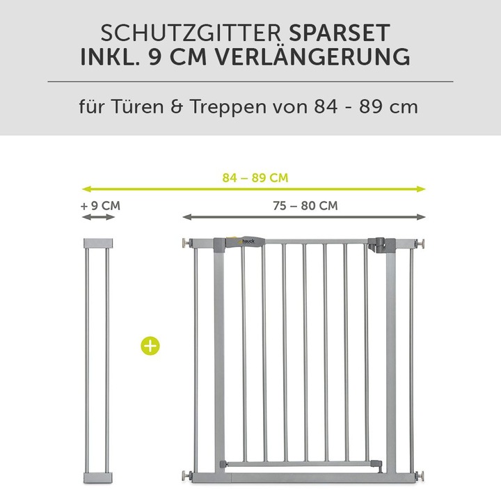 Produktbild Hauck Stop N Safe 2 + 9cm ext. Silver (84 cm)