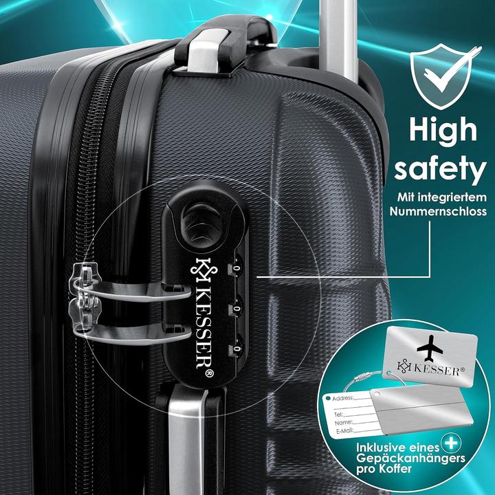 Produktbild Kesser Handgepäck Reisekoffer mit Kofferwaage (55 l)