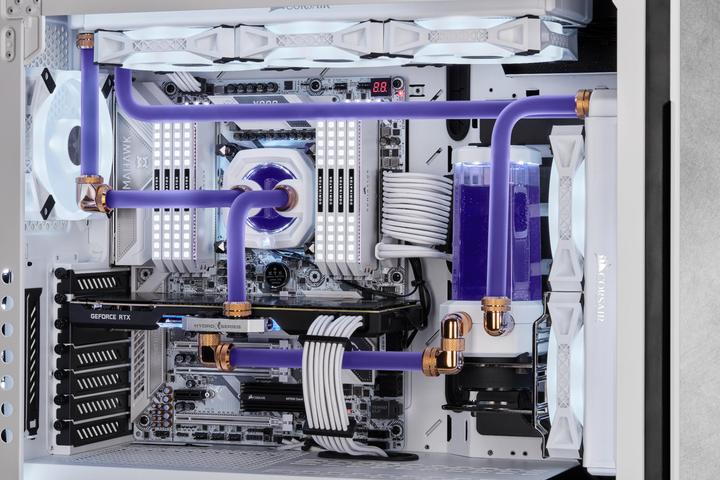 Actual product image Corsair CX-9059005-WW Computer Cooling Component Universal Coolant Tube 3 Piece(s) Transparent (1 m, Plastic)