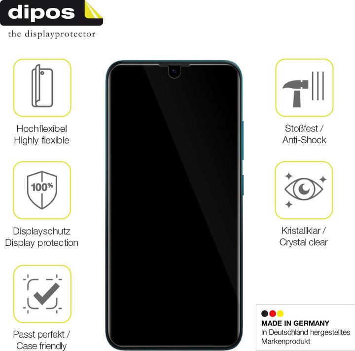Produktbild Dipos Displayschutzfolie Full-Cover 3D (1 Stk., Oukitel C15 Pro)