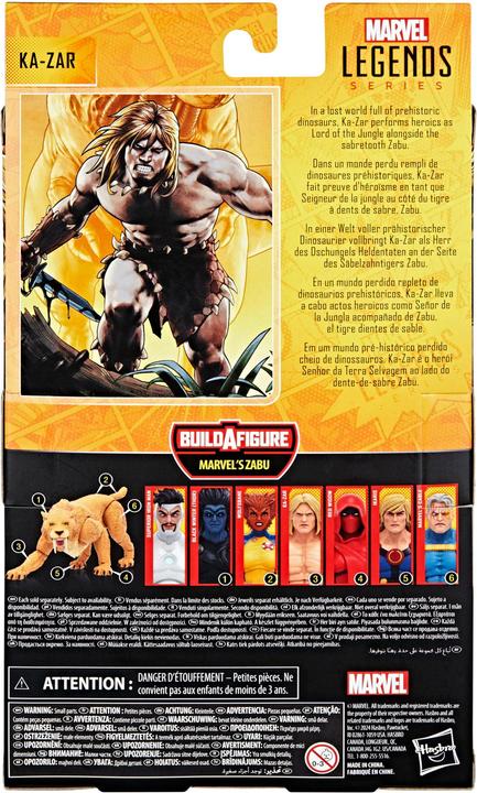 Actual product image Hasbro Marvel Legends action figure Ka-Zar (BAF: Marvel's Zabu) 15 cm