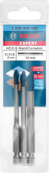 Actual product image Bosch Professional Zubehör Expert HEX-9 HardCeramic Drill Mixed Set, 6 mm, 5 pcs. (6 mm)
