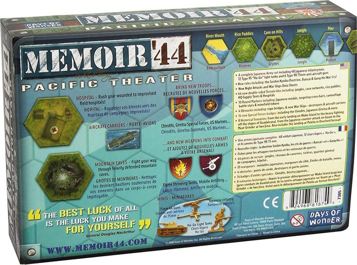 Produktbild Asmodée Memoire 44 Pacific Theater (Englisch, Französisch, 2 Spieler)