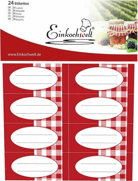 Produktbild Einkochwelt Selbstklebeetiketten (24 Stk.)
