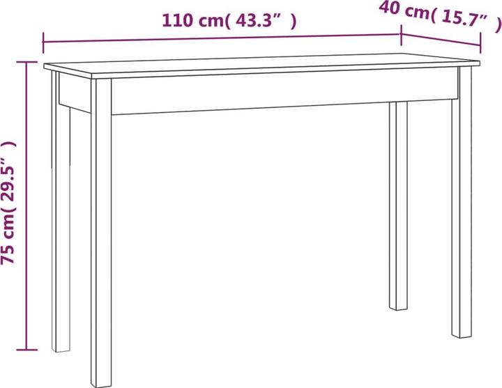 Produktbild vidaXL Delaney (110 x 40 x 75 cm)