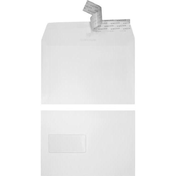 Blanke, Briefumschlag, Briefumschläge C5 135g/qm haftklebend Fenster VE=100 Stück extraweiss (162 x 229 mm, 100 x)