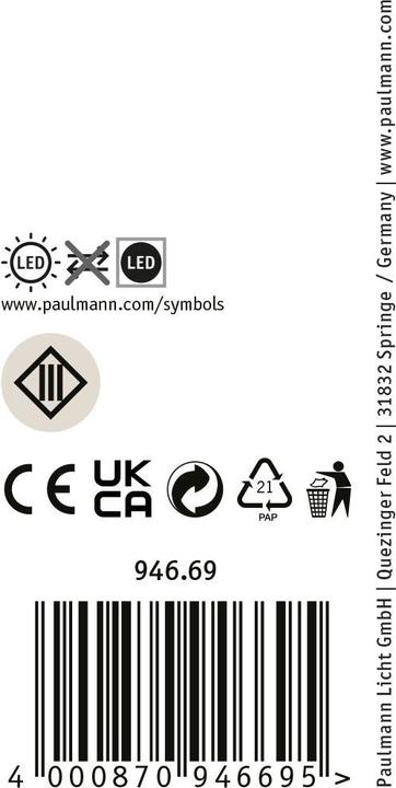Produktbild Paulmann Outdoor Plug & Shine Wallwasher Ocos (210 lm, IP67)