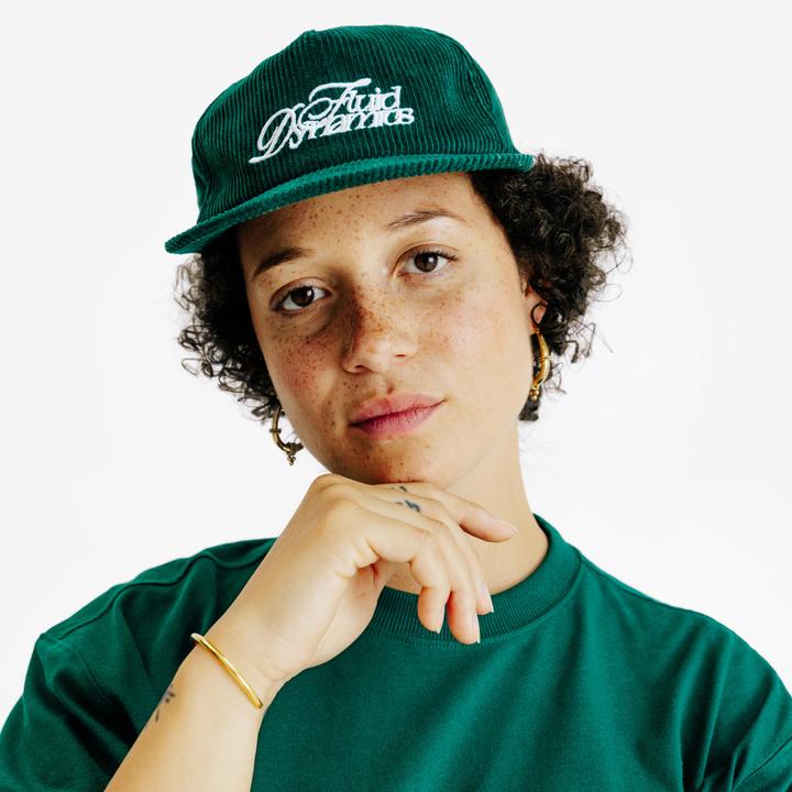 Produktbild Decathlon Cap 6 Panel Cordsamt - grün/schwarz