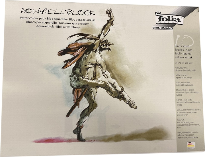 Produktbild Folia Aquarell Block (30 x 40 cm, Harter Einband)