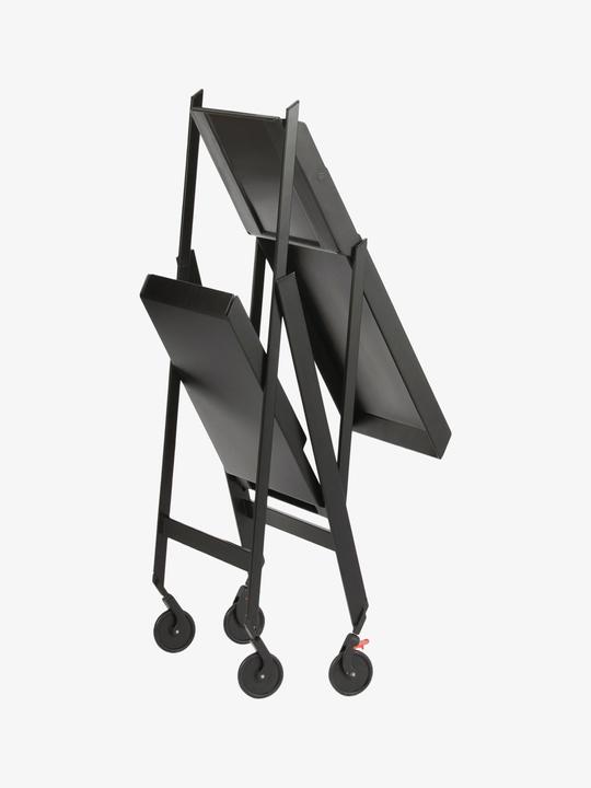 Produktbild Alessi Servierwagen klappbar schwarz