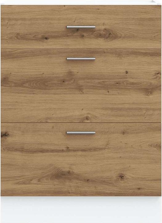 Produktbild vidaXL Küchenunterschrank Artisan-Eiche Holzwerkstoff Spülenunterschrank (60 x 46 x 81.50 cm)