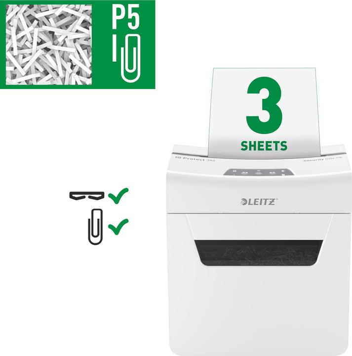 Image du produit Leitz IQ 3M PROTECT PREMIUM - Destructeur de documents (Coupe de particules)